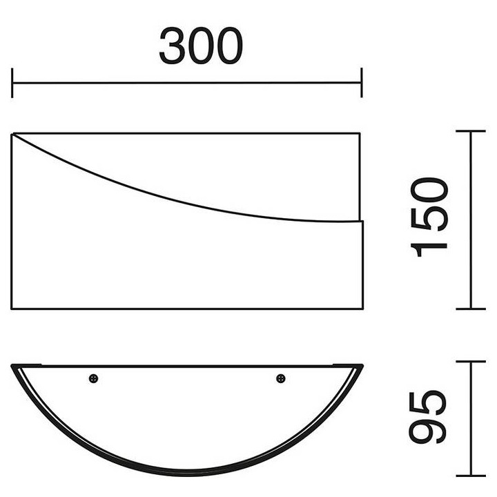 Aplique pared LUNA E27 cromo