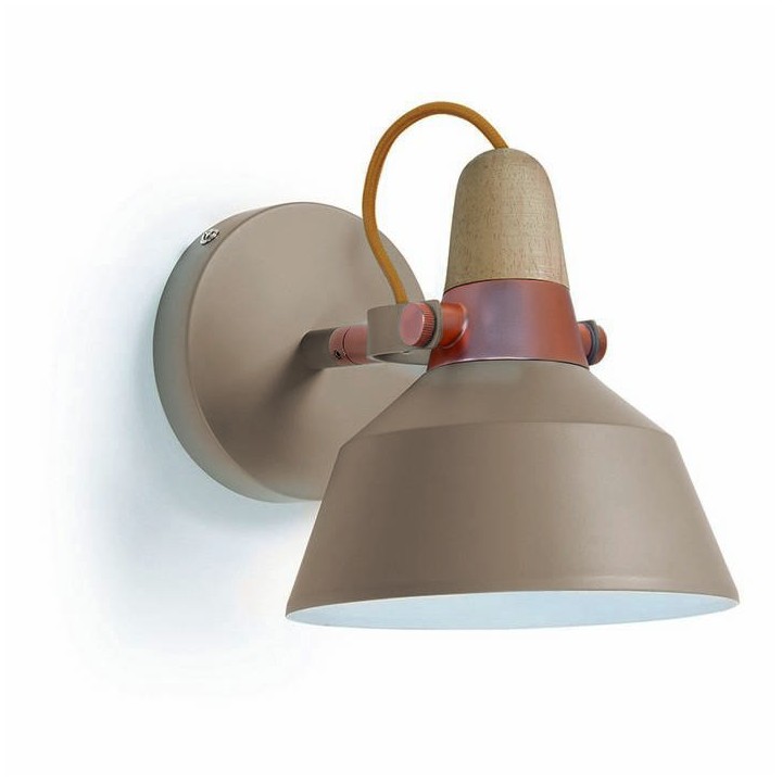 Aplique CLOÉ IP20 E14 gris piedra