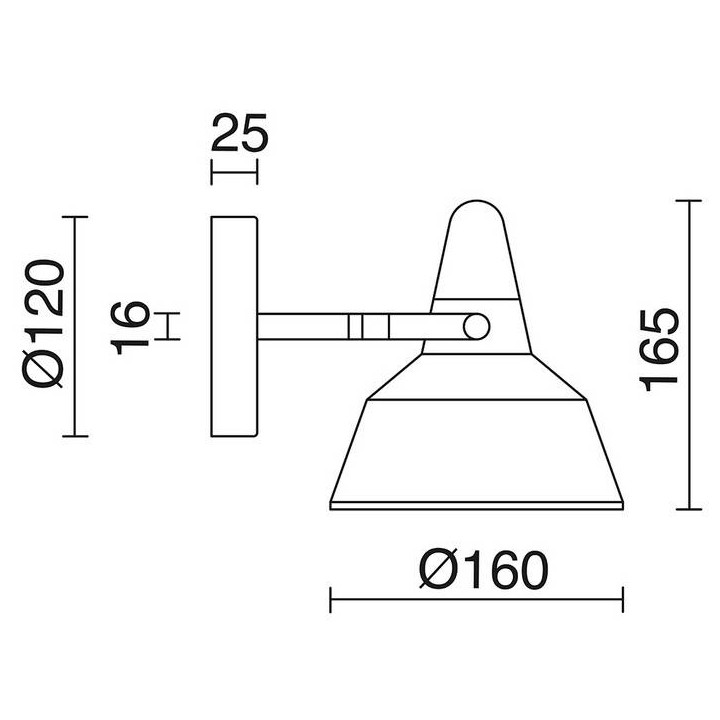 Aplique CLOÉ IP20 E14 gris piedra