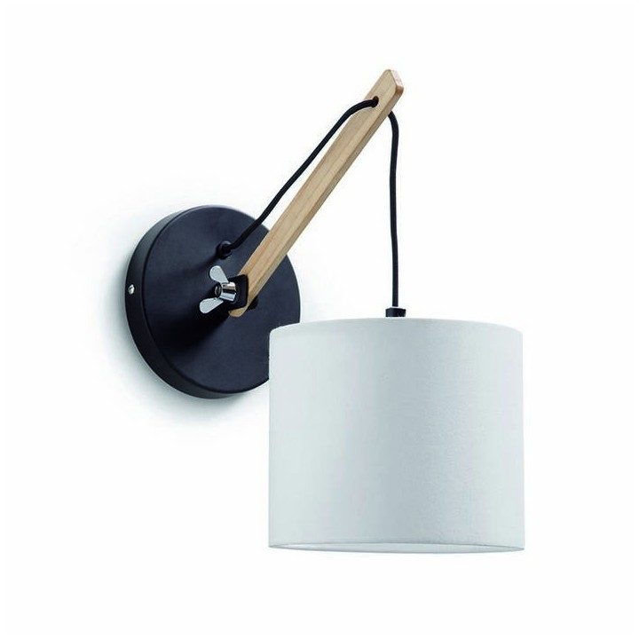 Aplique BRITTA IP20 E27 negro
