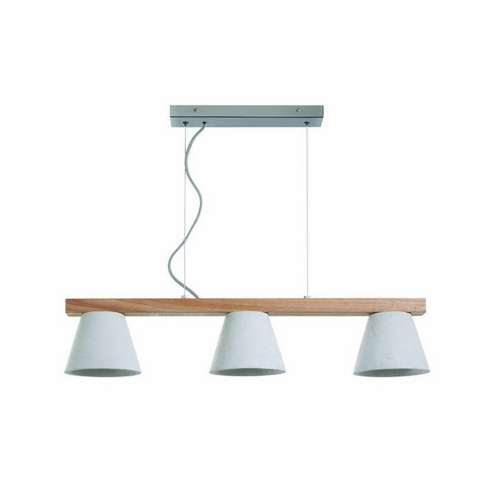Lámpara Colgante BETON IP20 3xE14 gris