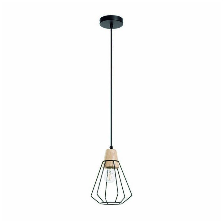 Lámpara Colgante ELGA IP20 E27 negro
