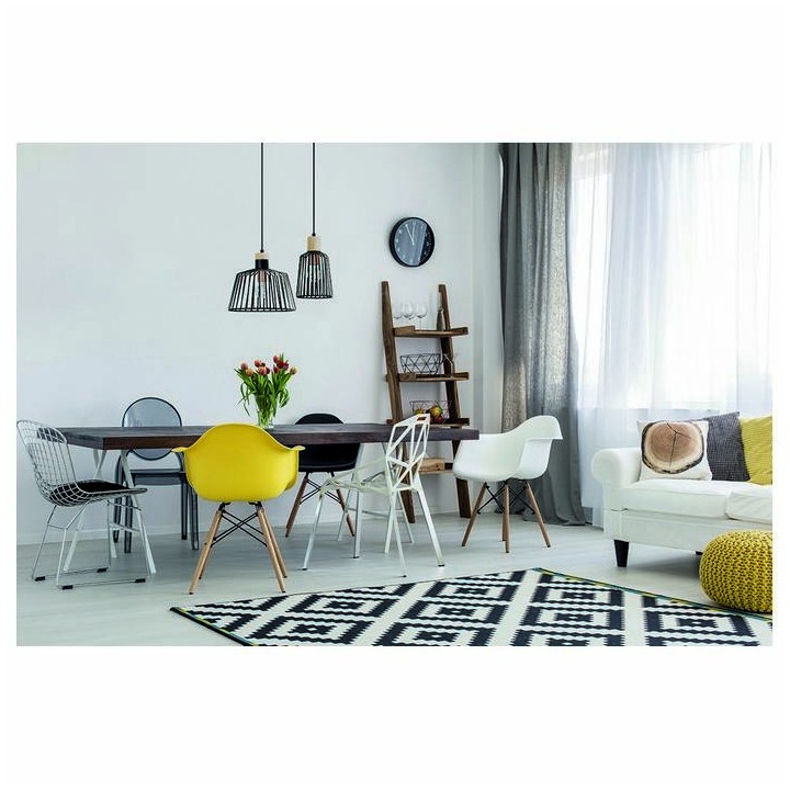 Lámpara Colgante BAGUET IP20 E27 negro