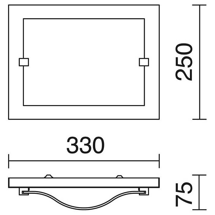 Aplique FINN IP20 LED12W 1200lm niquel satinado  3000K