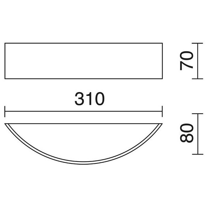 Aplique DENEB IP20 LED 12W 1200lm cromo 3000K