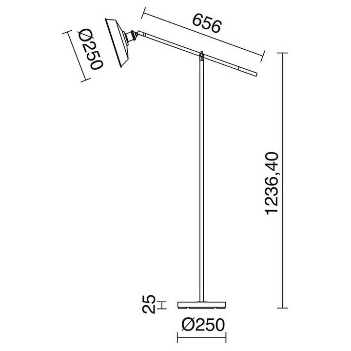 Lámparas Pie de Salón OMA IP20 E27 oxido