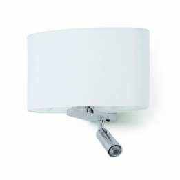 Aplique BAY IP20 E27 +LED 3W 160lm cromo
