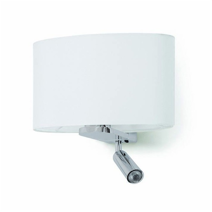 Aplique BAY IP20 E27 +LED 3W 160lm cromo