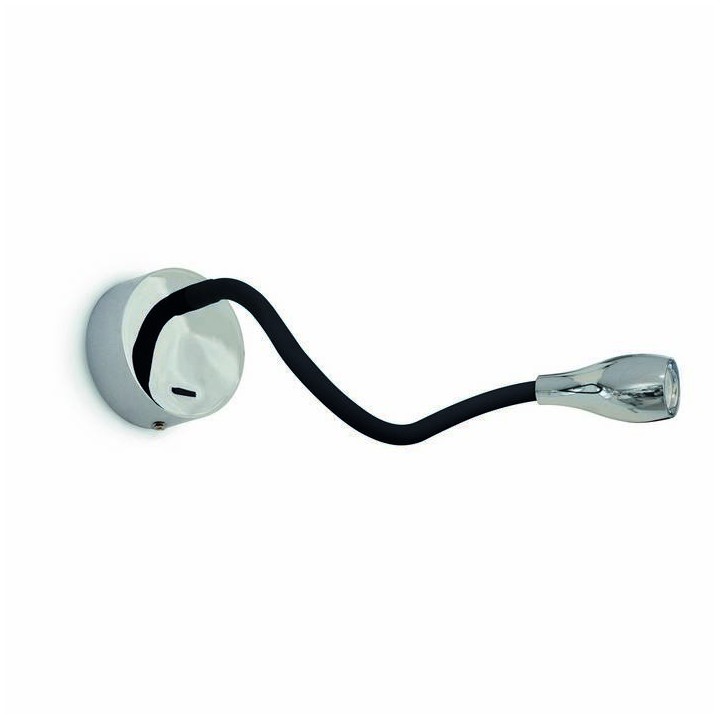 Aplique ELFI IP20 LED 2W 160lm cromo negro 3000K