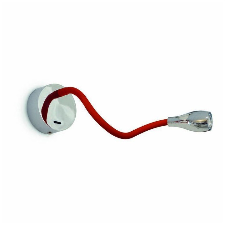 Aplique ELFI IP20 LED 2W 160lm cromo Rojo 3000K