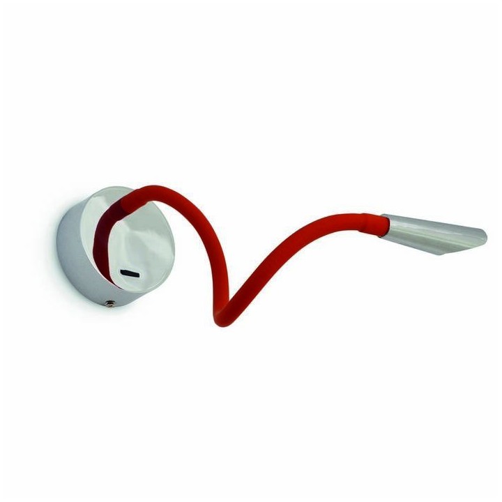 Aplique ELFI IP20 LED 2W 160lm cromo rojo 3000K