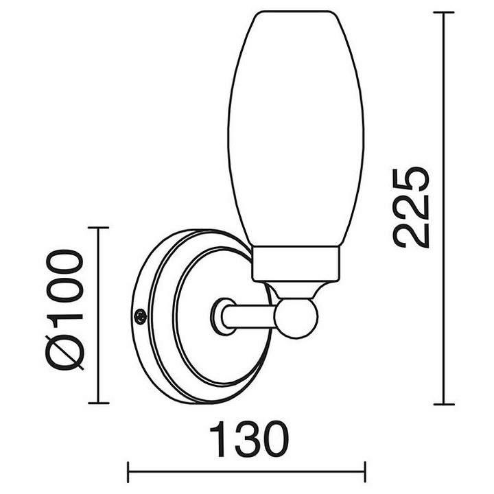 Aplique BATH IP44 E14 oro mate