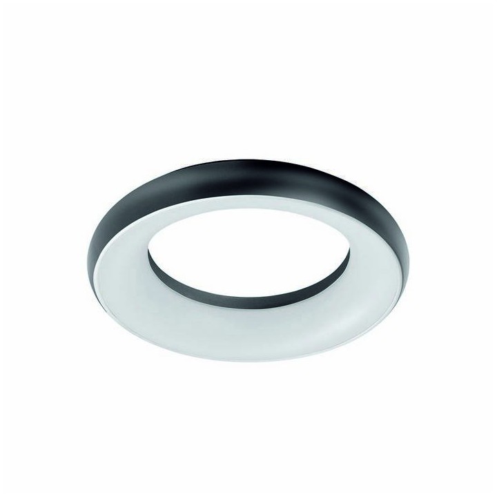Plafón FRED IP20 LED25W 1850lm negro 3000K