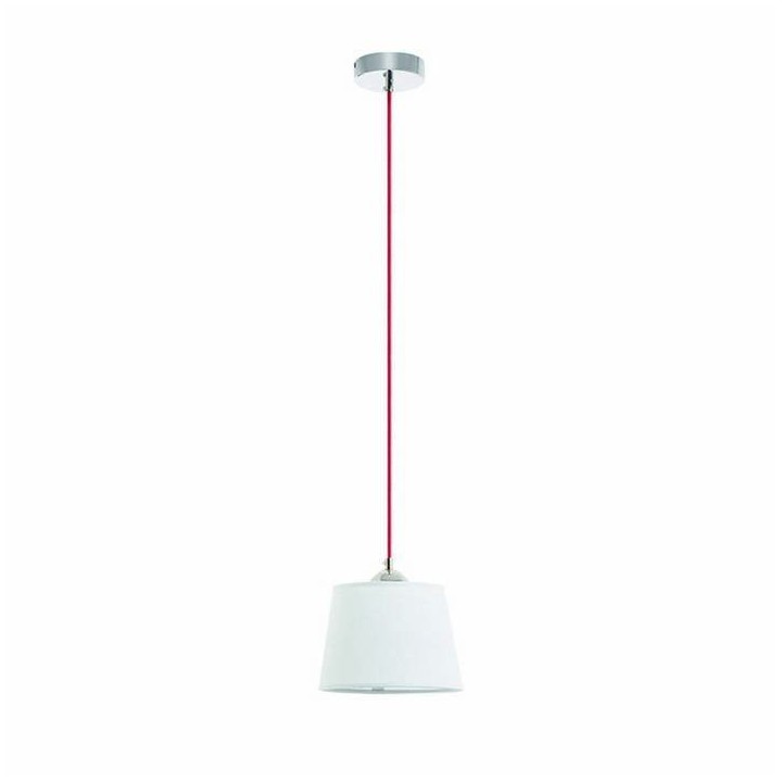 Lámpara Colgante A TU ESTILO IP20 E27 cromo+rojo