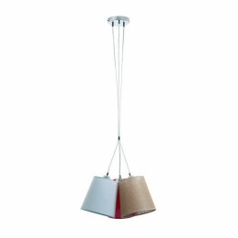Lámpara Colgante A TU ESTILO IP20 3xE27 cromo+transparente