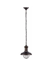 Lámpara Colgante de Metal ESTORIL-P para Exterior color Marrón Óxido para techo