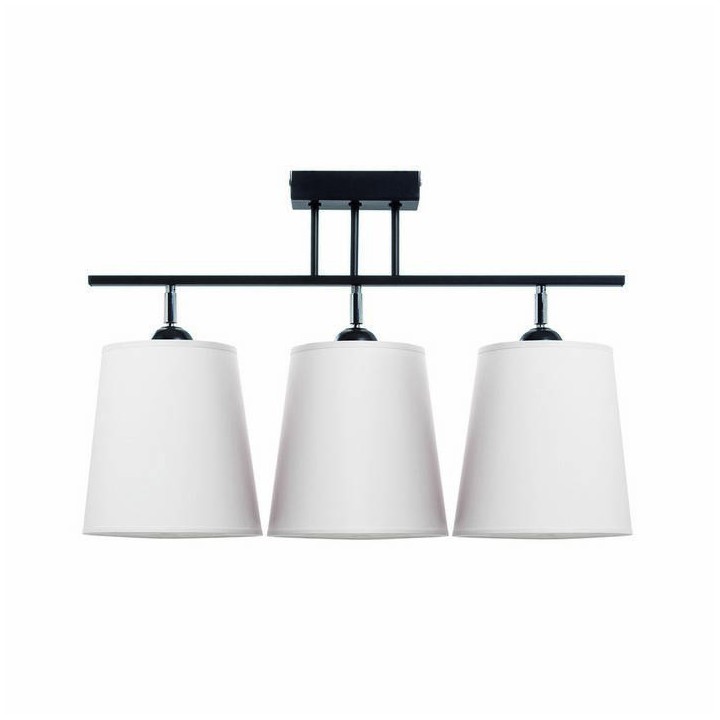 Plafón A TU ESTILO IP20 3xE27 negro