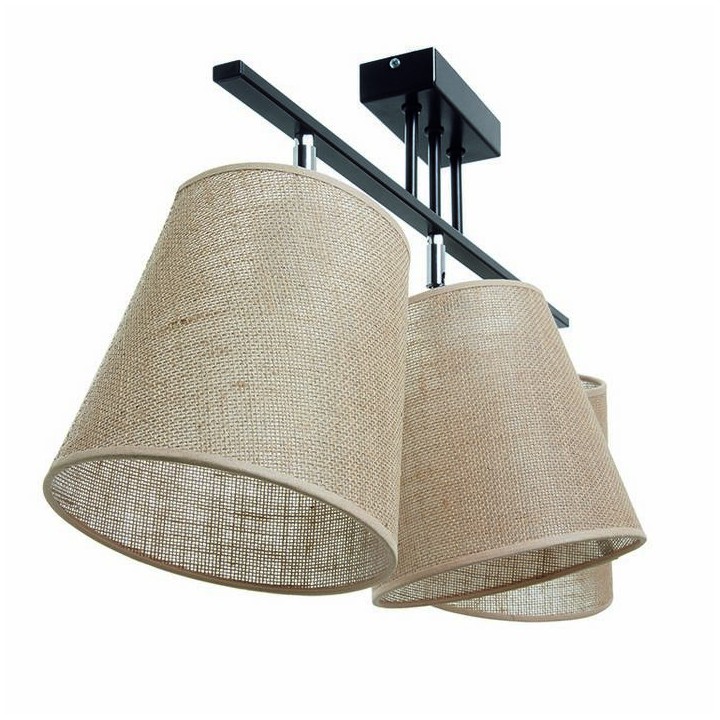 Plafón A TU ESTILO IP20 3xE27 negro