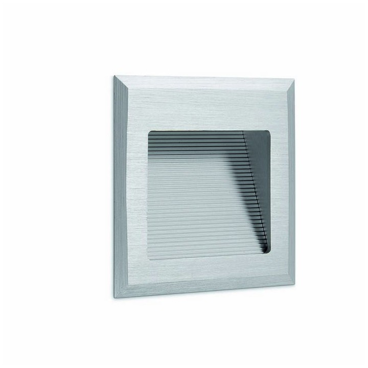Lámpara empotrable WINDOW2 IP44 LED3W 160lm aluminio anodizado 3000K