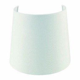 Pantalla para lámparas aplique cónica 21 cm algodón  blanco