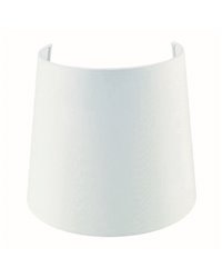 Pantalla para lámparas aplique cónica 21 cm algodón  blanco
