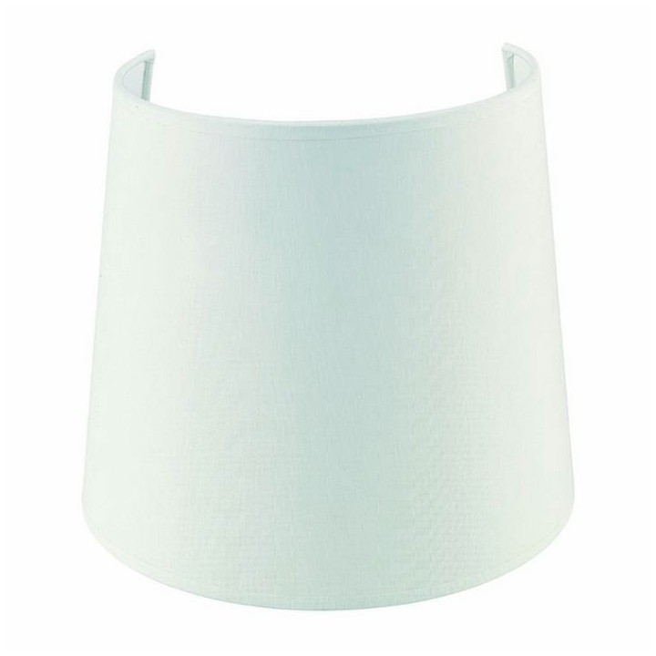 Pantalla para lámparas aplique cónica 21 cm algodón  blanco