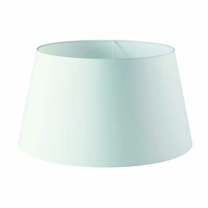 Pantalla para lámparas cónica ø45 cm algodón  blanco