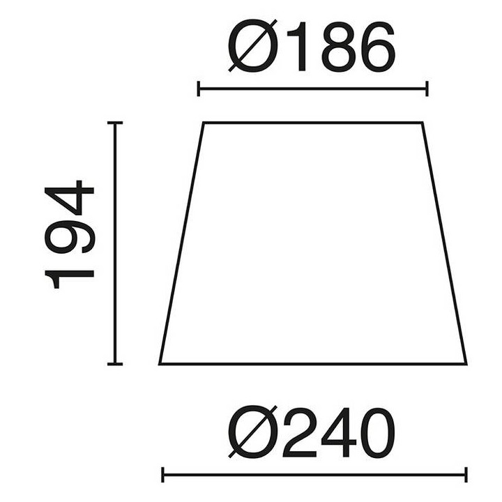 Pantalla para lámparas A TU ESTILO beige Ø24CM