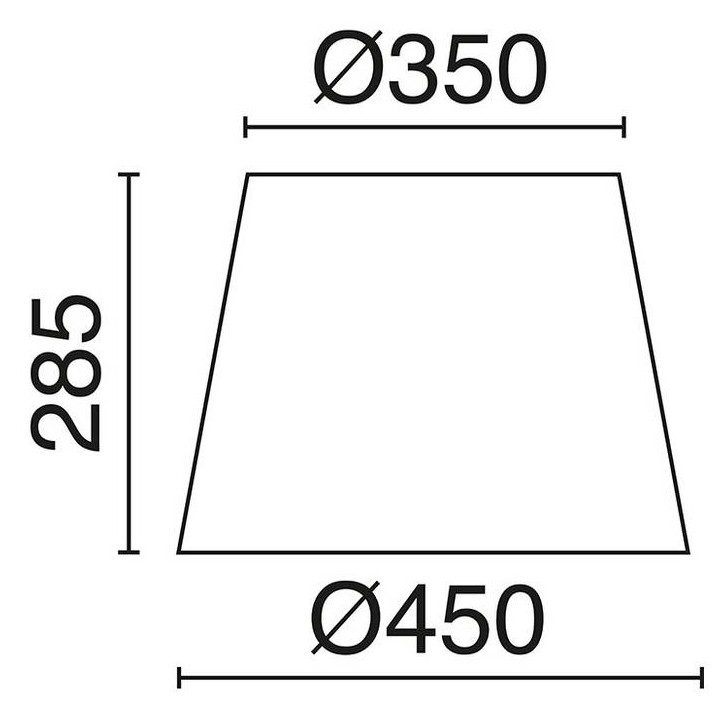 Pantalla para lámparas A TU ESTILO blanco Ø45CM