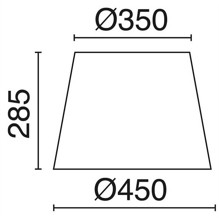 Pantalla para lámparas A TU ESTILO gris  Ø45CM
