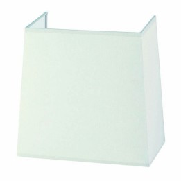 Pantalla para lámparas Aplique piramidal 22cm algodón  blanco