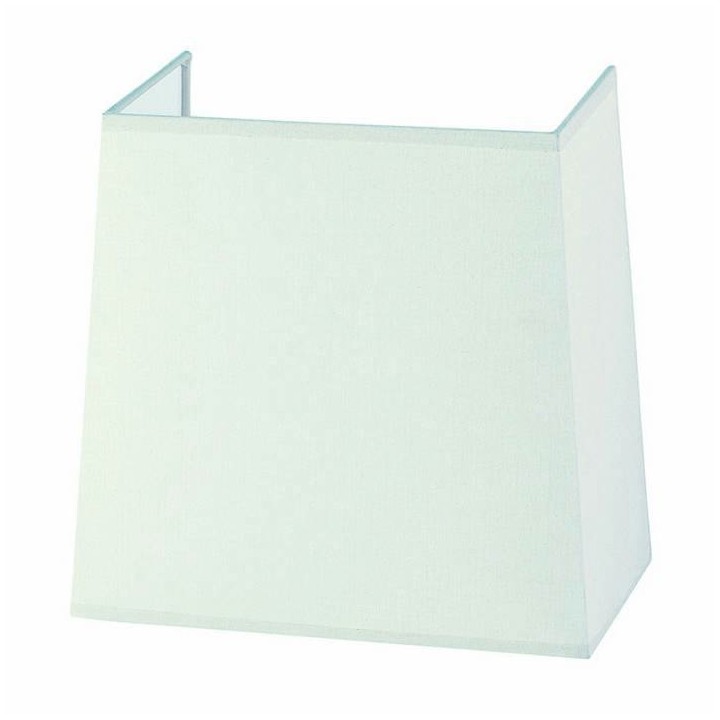 Pantalla para lámparas Aplique piramidal 22cm algodón  blanco
