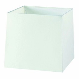 Pantalla para lámparas piramidal 25cm algodón  blanco