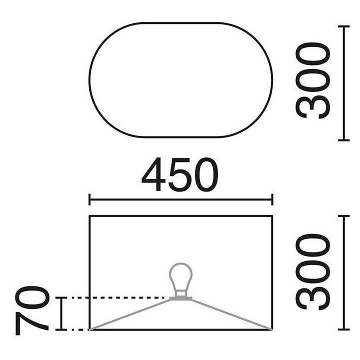 Pantalla para lámparas Pie de Salón oval beige