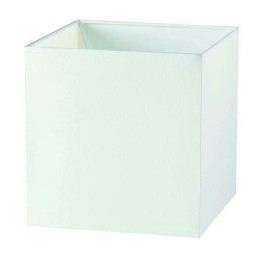 Pantalla para lámparas 18x18 cms algodón  blanco