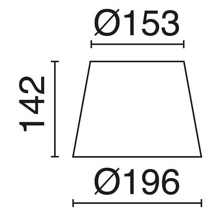 Pantalla para lámparas A TU ESTILO beige Ø19CM