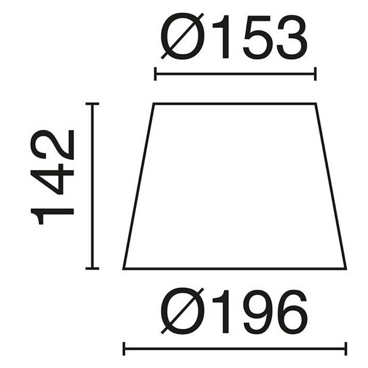 Pantalla para lámparas A TU ESTILO yute Ø19CM