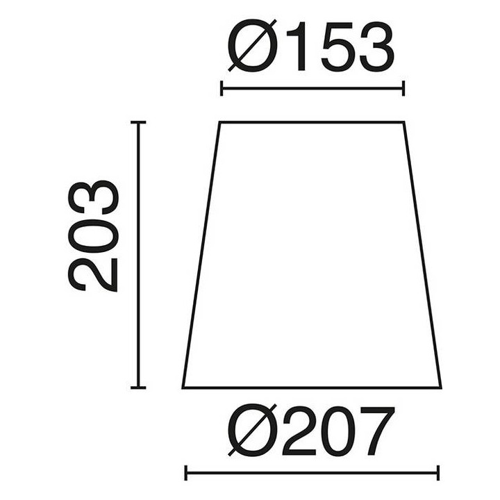 Pantalla para lámparas A TU ESTILO capuccino Ø20,5CM