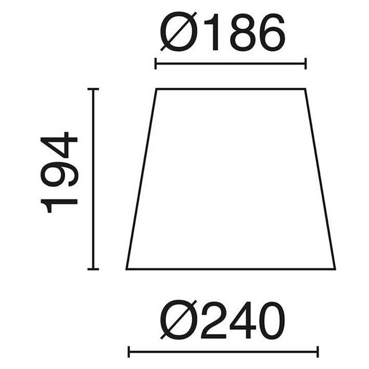 Pantalla para lámparas A TU ESTILO beige Ø24CM