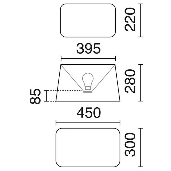 Pantalla para lámparas pie de salón iris negro