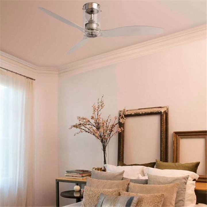 Ventilador de Techo Faro Mini Tube Cristal Ultrasilencioso