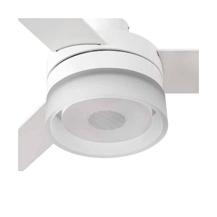 Ventilador de Techo Faro Ice Blanco con Altavoz Led 15W 3000K