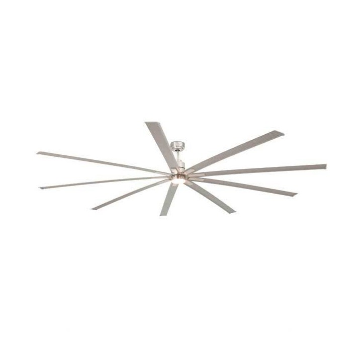 Ventilador de Techo Faro Manhattan Ø2440Mm Niquel Mat 9 Palas Led 15W 3000K