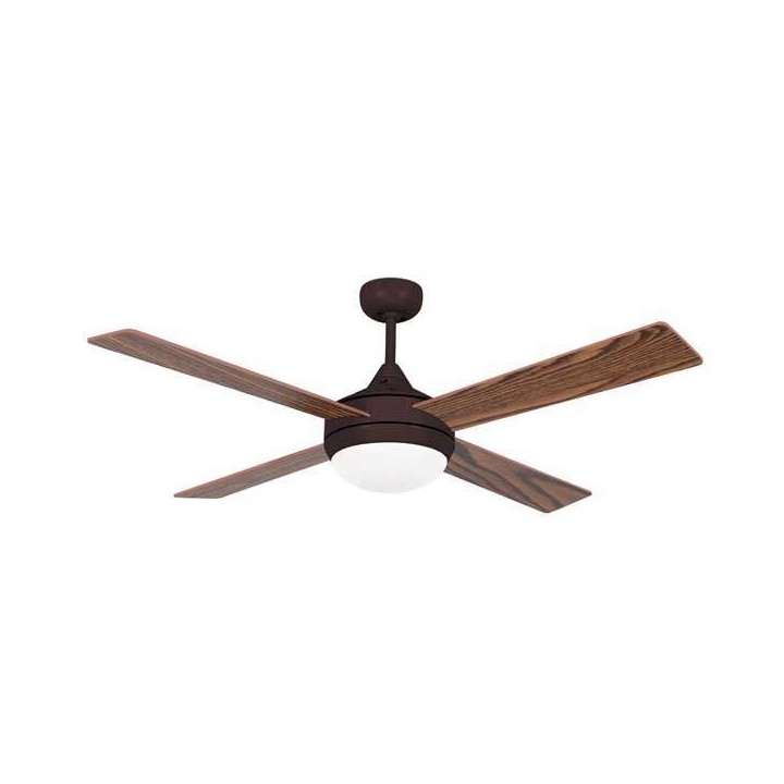 Ventilador de Techo Faro Icaria Marrón con luz 2 x E27
