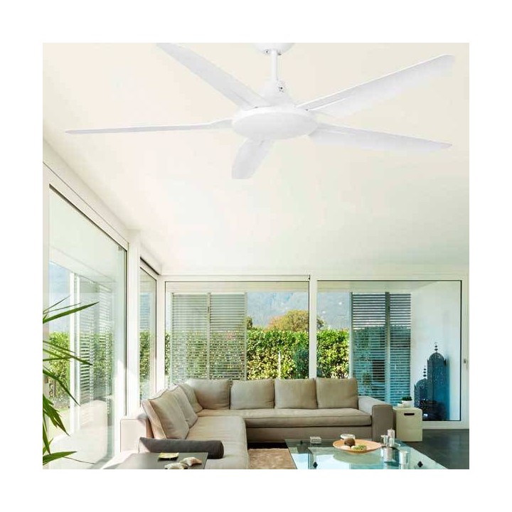 Ventilador de Techo Faro Meno Ø1880 mm Blanco para grandes espacios