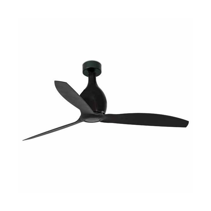 Ventilador de Techo Faro Mini Eterfan Ø1280 Cms Negro Mate Palas Negras