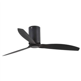 Ventilador de Techo Faro Mini Tube Negro Mate con palas Negro Mate