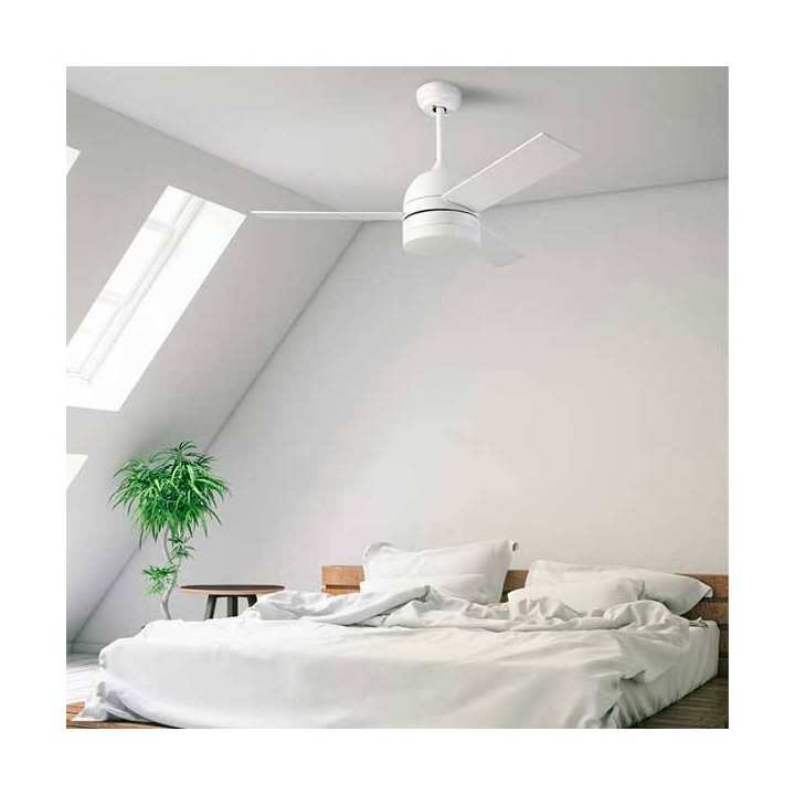 Ventilador de techo Leds C4 Inca Blanco LED 18W 3000K