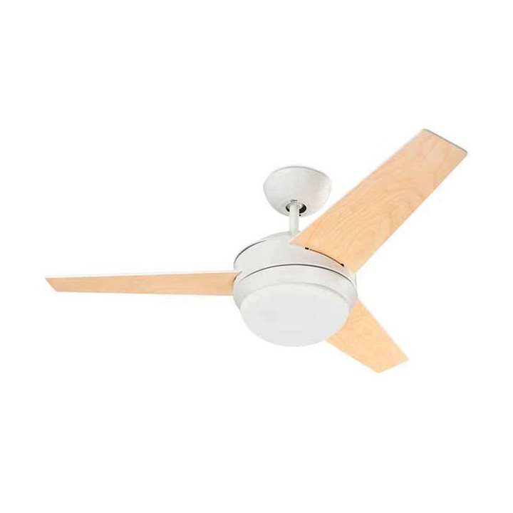 Ventilador de techo Leds C4 Windy Blanco brillante con luz 2 x E27