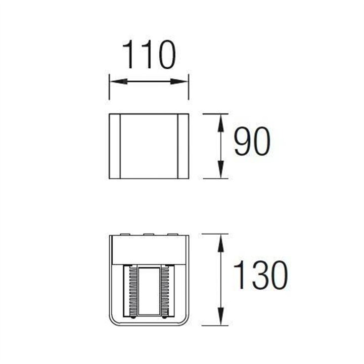Apliques para Exterior WILSON LED P Aluminio Blanco